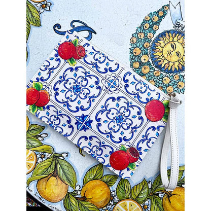Personalized Caltagirone Arancia Clutch Bag