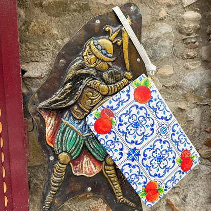 Personalized Caltagirone Arancia Clutch Bag