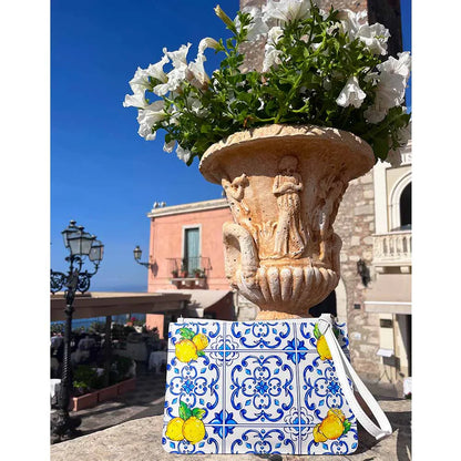 Personalized Caltagirone Limone Clutch Bag