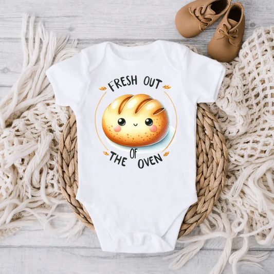 Fresh Out of the Oven Sourdough Bread Baby Onesie