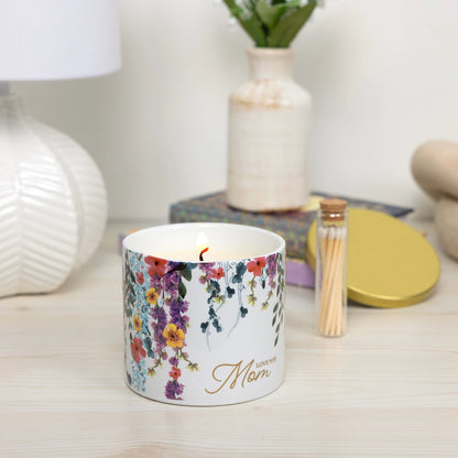 Love You Mom - 14oz 100% Soy Wax Candle with Matches -Vanilla - NY Gift Boutique