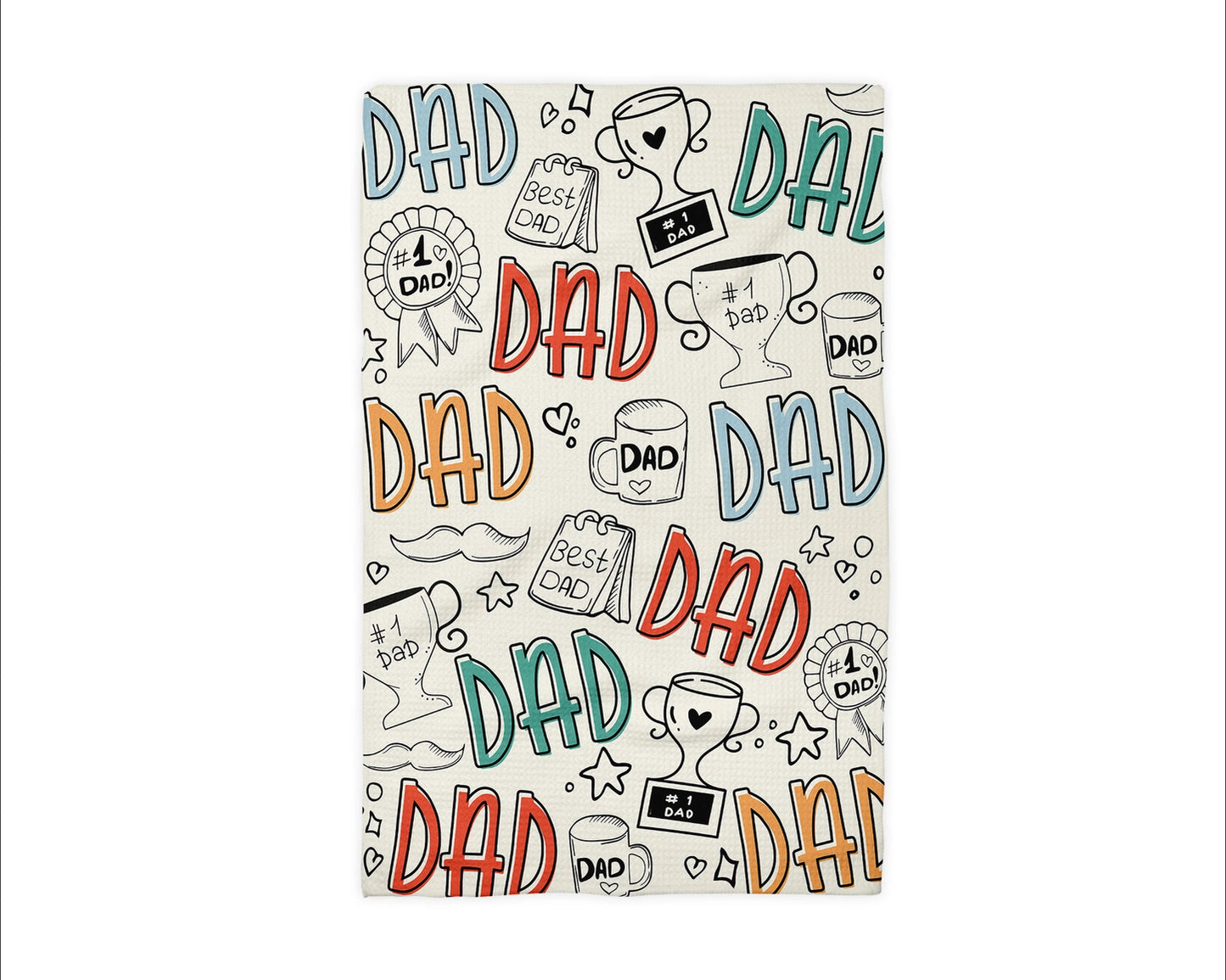 Best Dad Waffle Weave Towel - NY Gift Boutique