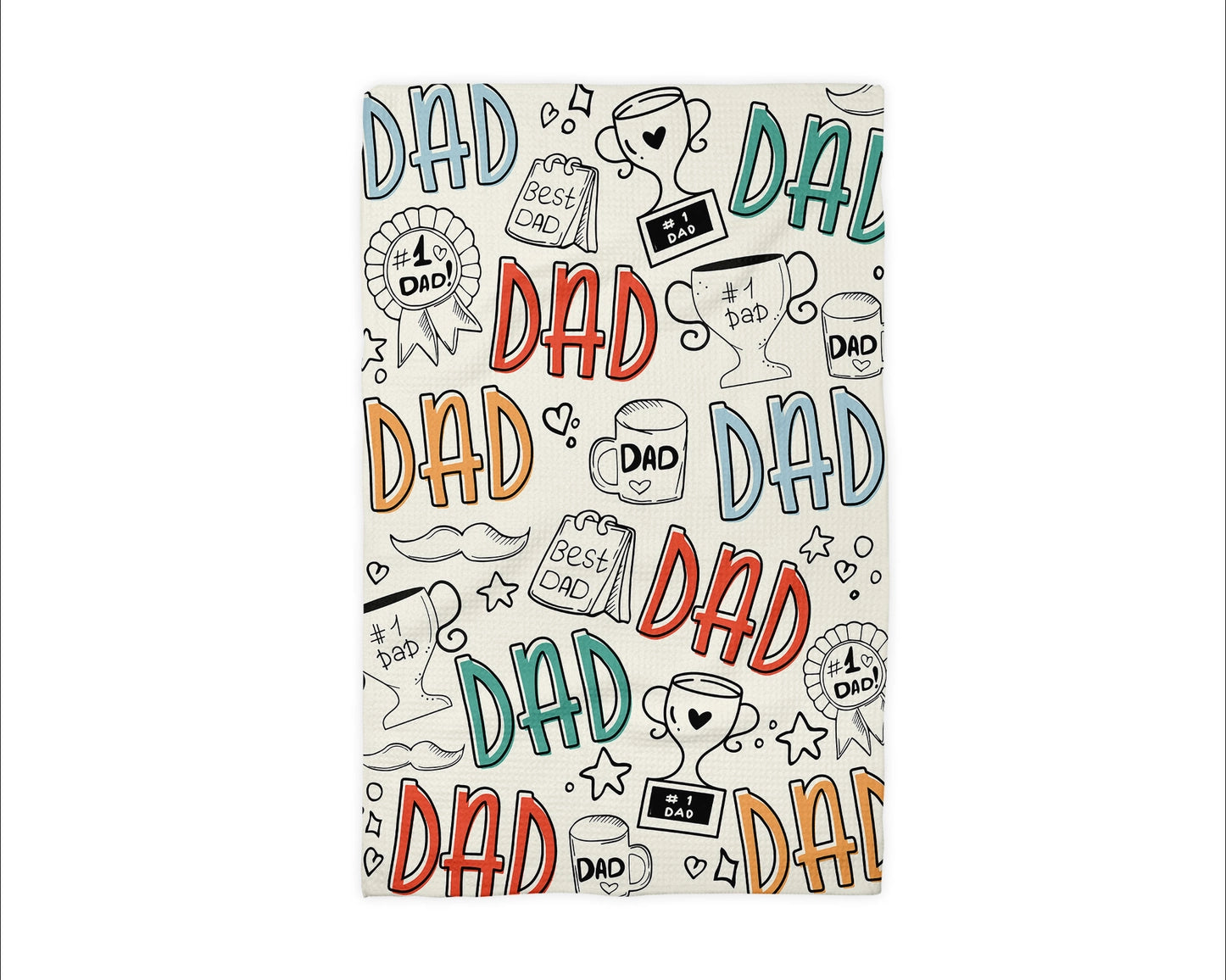 Best Dad Waffle Weave Towel - NY Gift Boutique