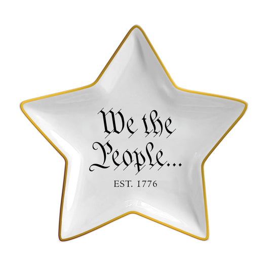 We The People Star Trinket Tray Dish - Officially Licensed - NY Gift Boutique