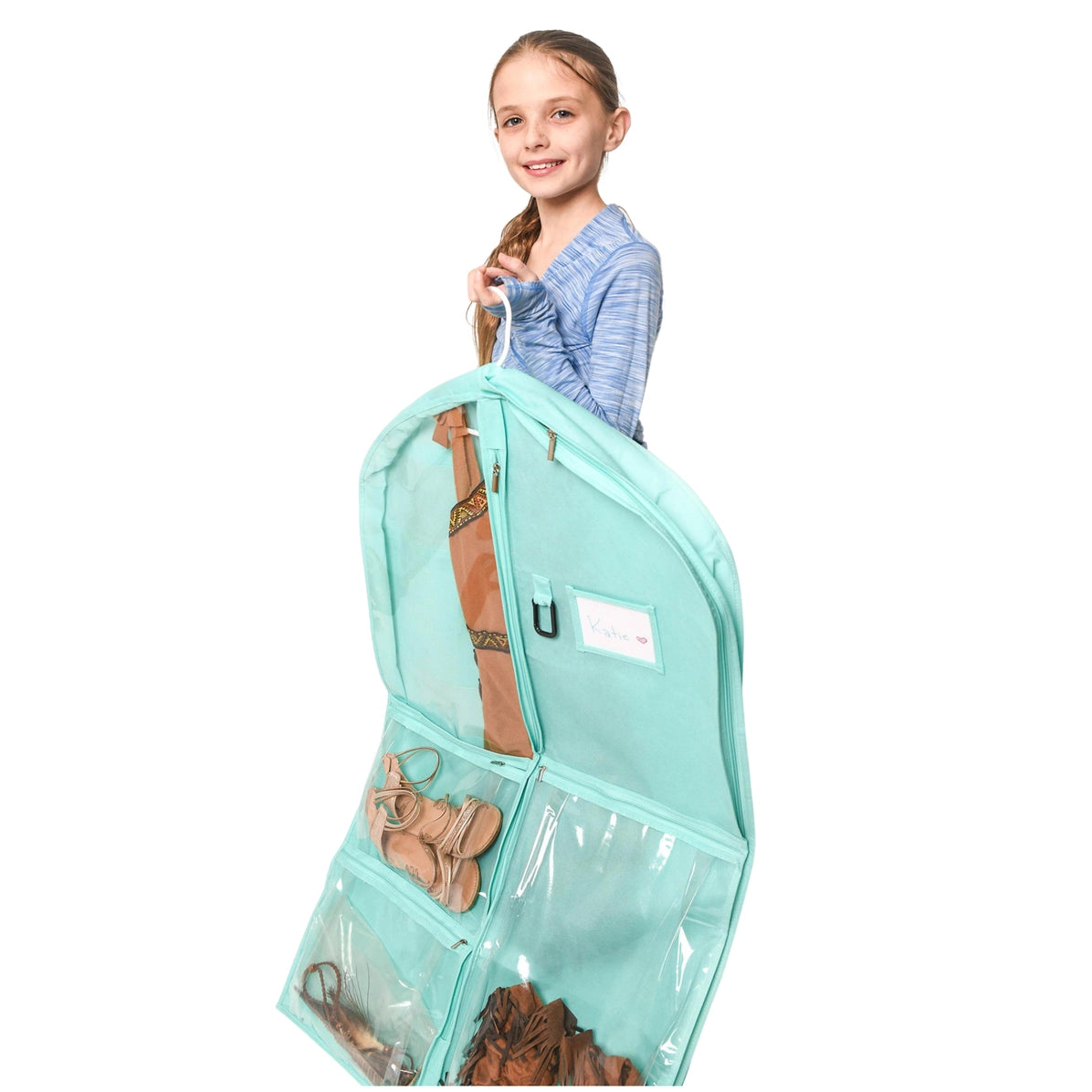 40" Garment Bag with Pockets For Costumes, Clothing Storage