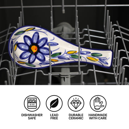 Mediterranean Ceramic Spoon Rest