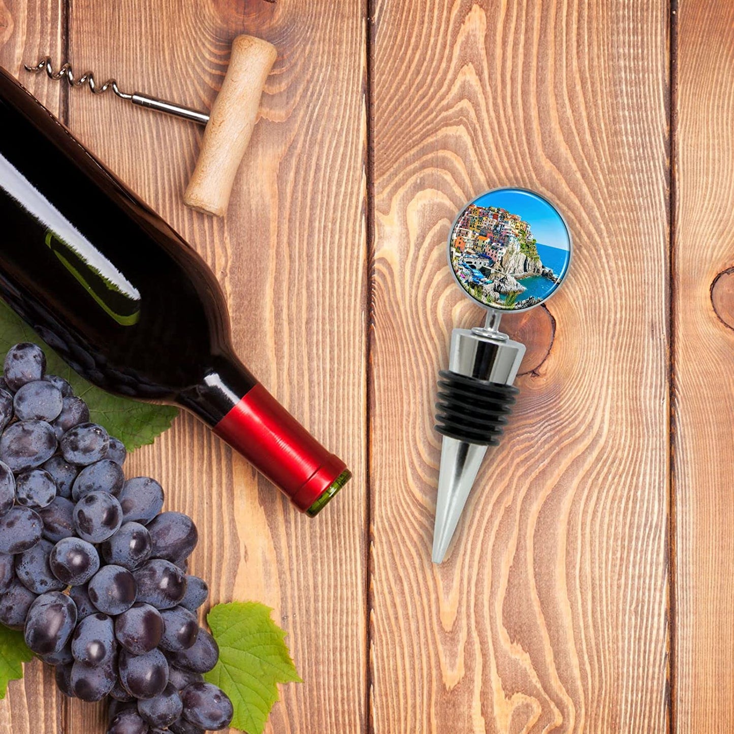 Cinque Terre Wine Bottle Stopper in Gift Box