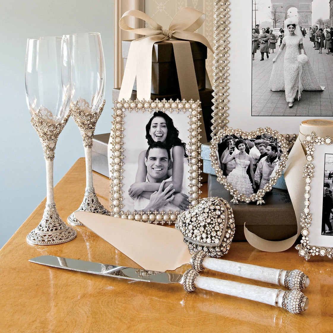 Crystal & Pearl Frame by Olivia Riegel