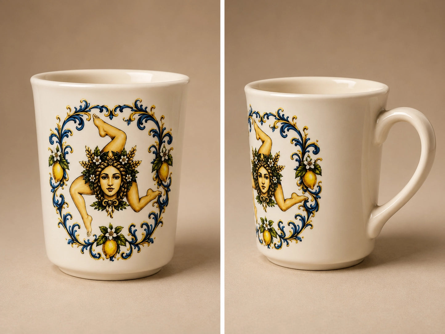 Sicilian Trinacria Ceramic 8oz Mug