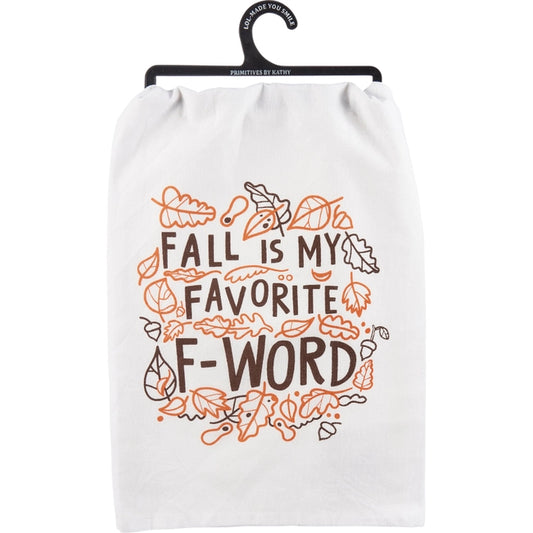 Fall is my Favorite F-Word Kitchen Towel