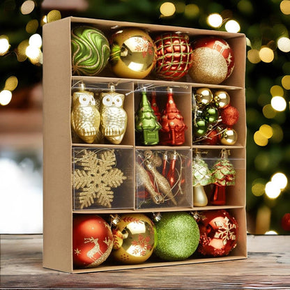 Enchanted Forest Christmas Ornament 80pc Set