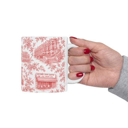 Park Slope Toile De Jouy Chinoiserie Ceramic Mug