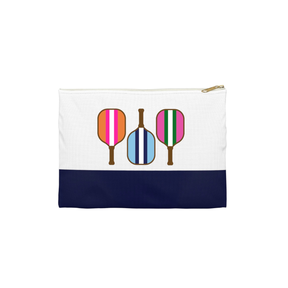 Colorful Pickleball Canvas Pouch