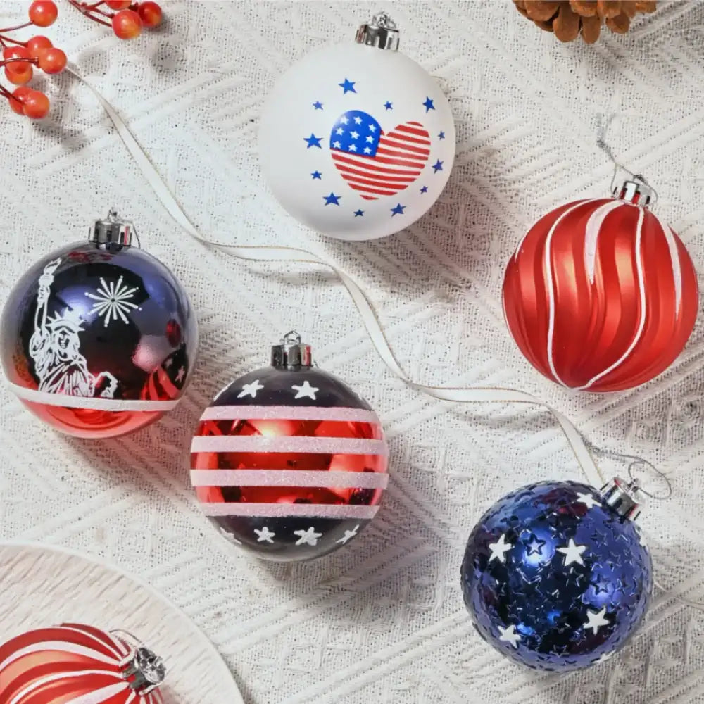 Independence Day Bauble, 16 Pc Ornament Set