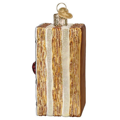 Napoleon Pastry Blown Glass Ornament