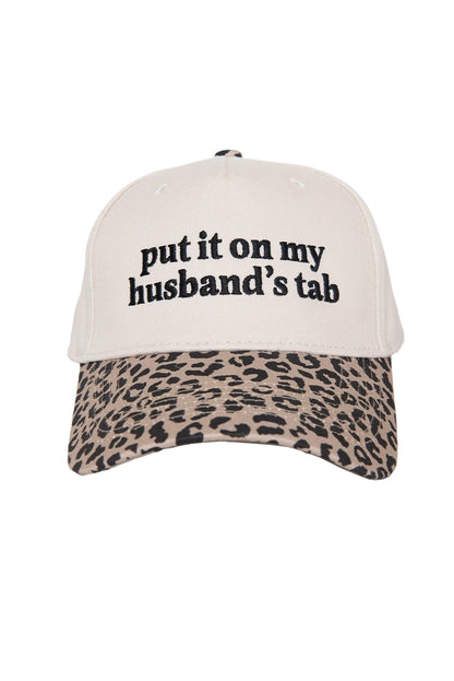 Put It On My Husband's Tab Two-Toned Vintage Hat - NY Gift Boutique