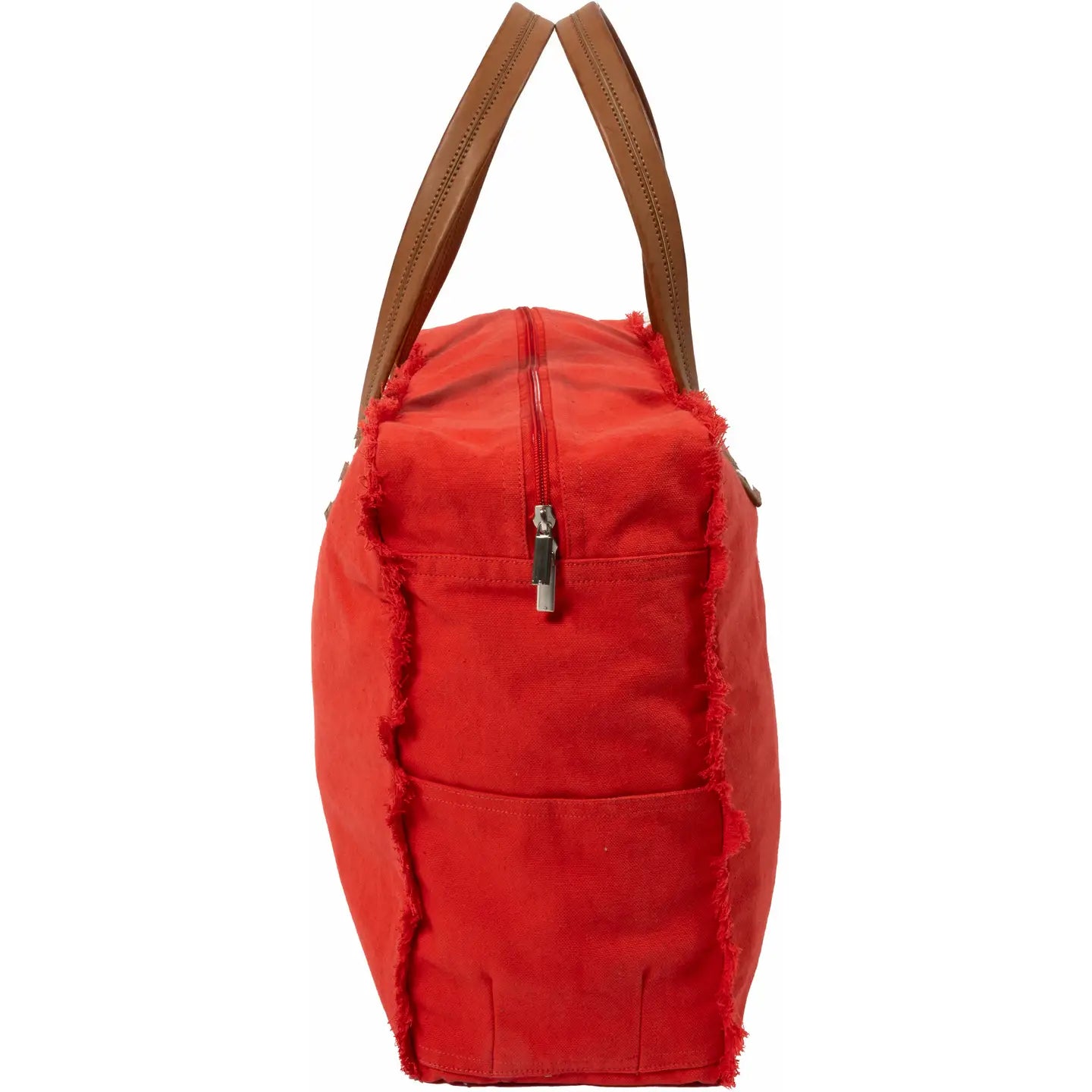 Boat Life Red Canvas Tote