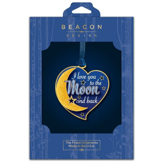 Moon & Back Brass Ornament