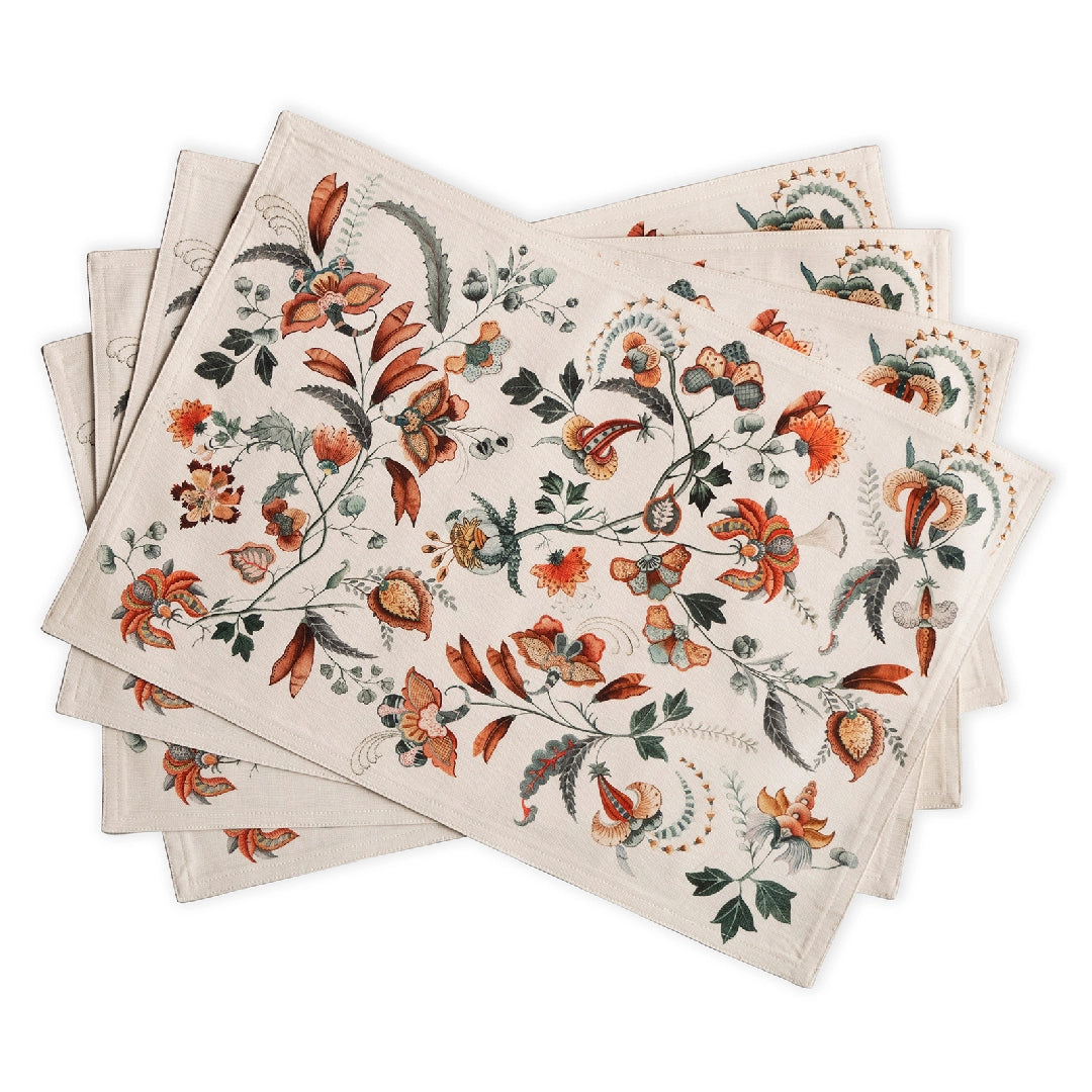 Dalida Fall -Placemats 100% Cotton 13" X 19" - Set of 4