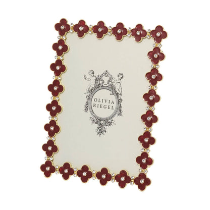 Gold Clover Enamel Clover 5" X 7" Frame by Olivia Riegel