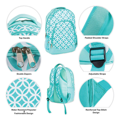 Diamond Pattern Backpack