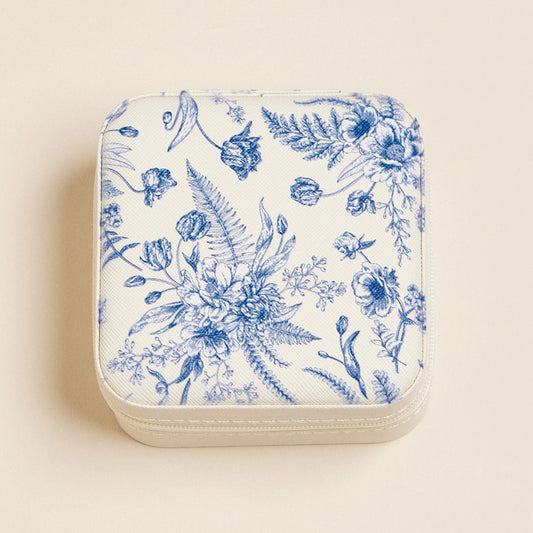 Blue Blossom Jewelry Box -Travel Size