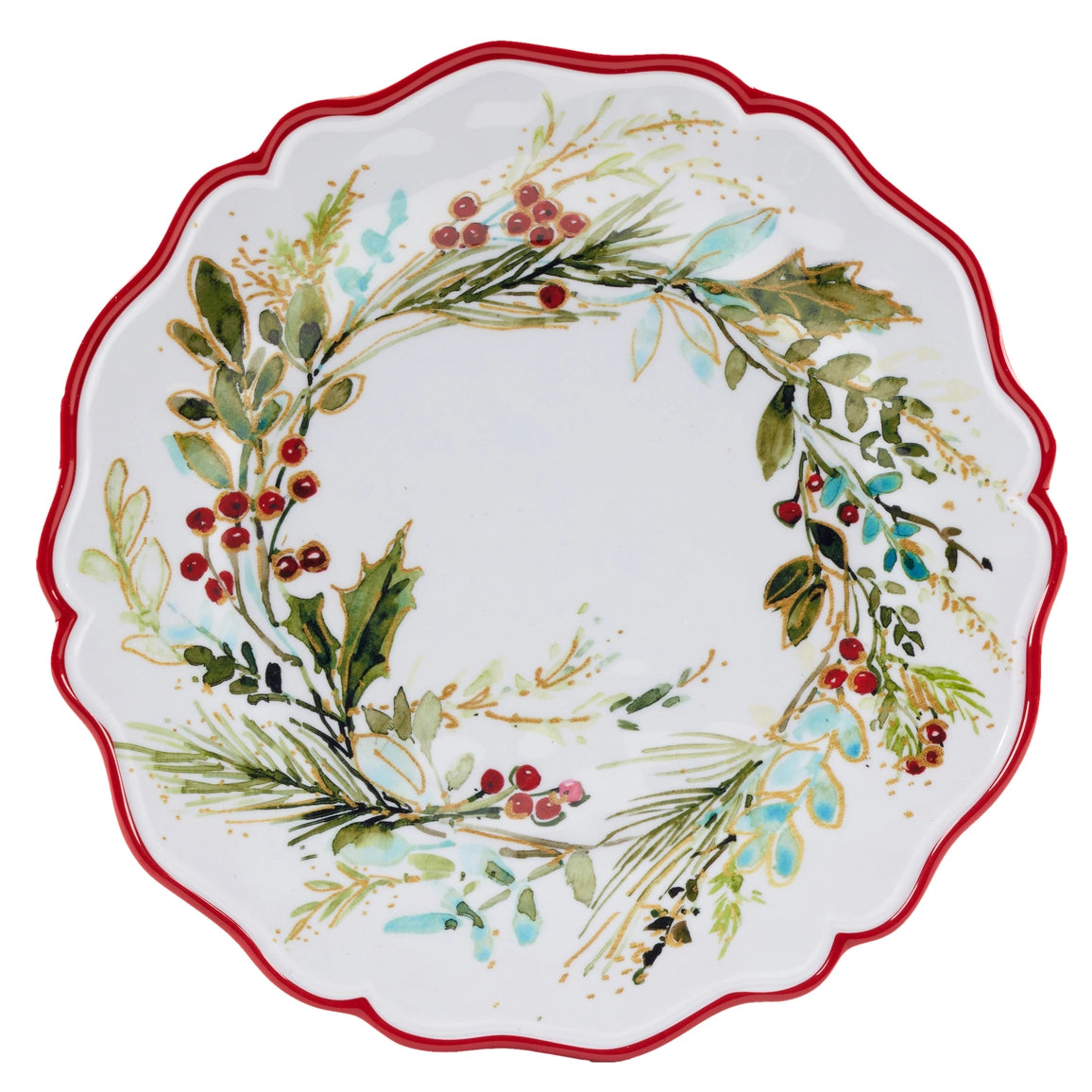 Christmas Gatherings Melamine Dinner Plate 11" Set of 12