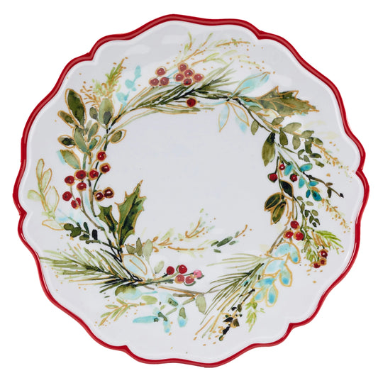 Christmas Gatherings Melamine Dinner Plate 11" Set of 12