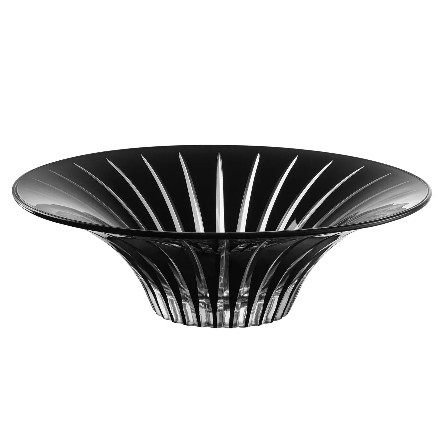 Onyx Black Glass Centerpiece Bowl