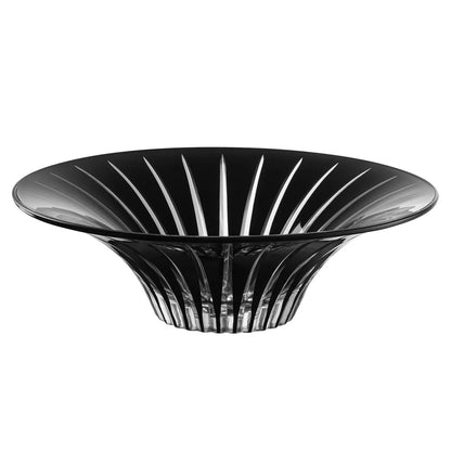 Onyx Black Glass Centerpiece Bowl