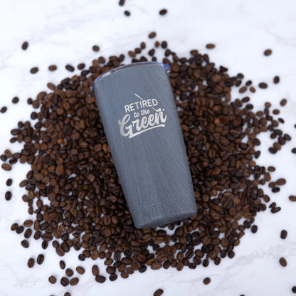 The Green - 20 oz Wood Finish Stainless Steel Travel Tumbler