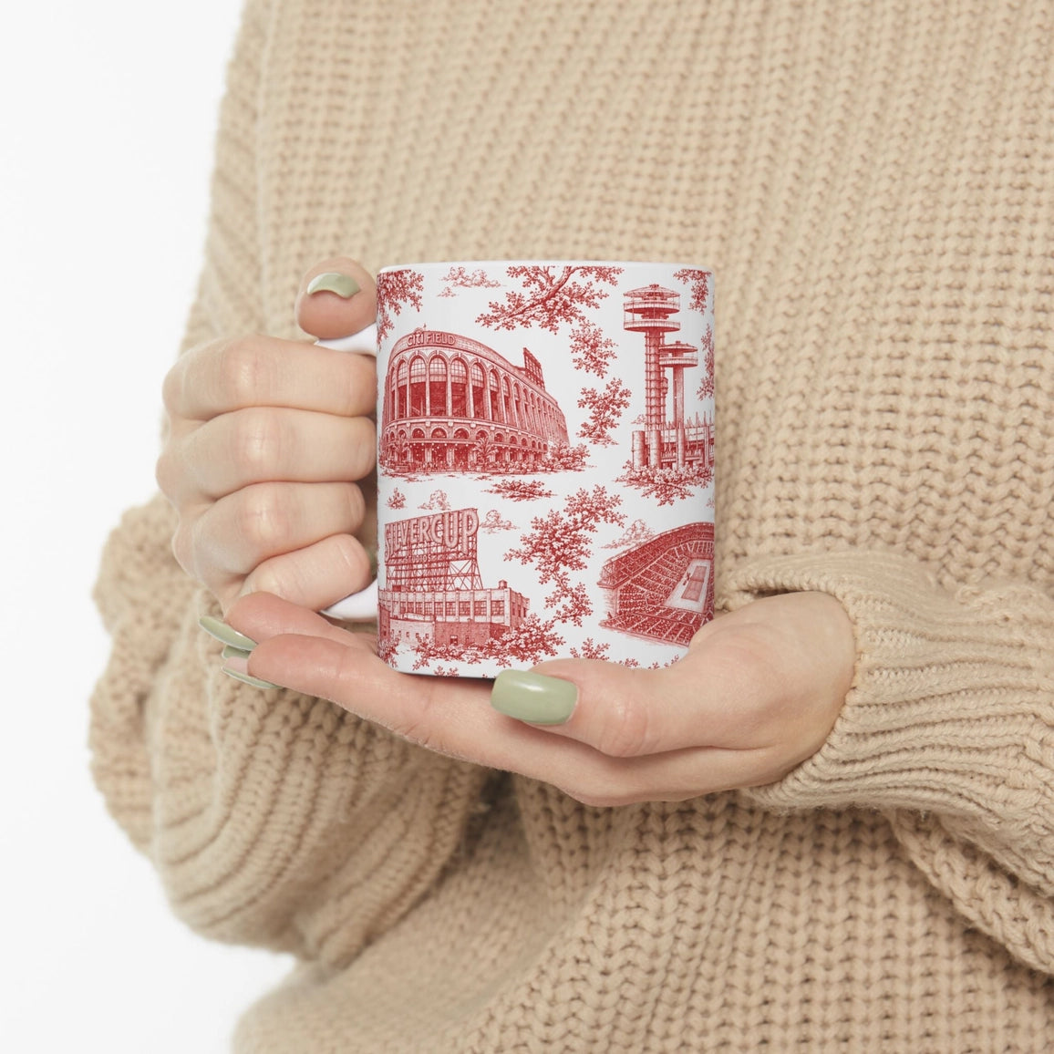 Queens Toile De Jouy Chinoiserie Ceramic Mug