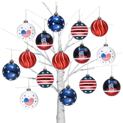 Independence Day Bauble, 16 Pc Ornament Set