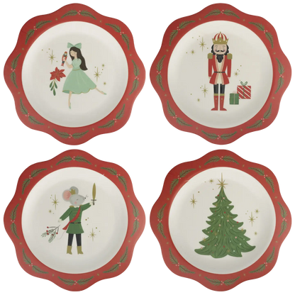 Nutcracker Bamboo Plate Set