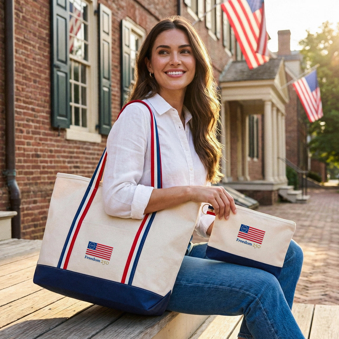 We The People Canvas Pouch Bag - Officially Licensed - NY Gift Boutique