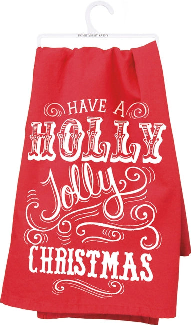 Have a Holly Jolly Christmas Kitchen Towel