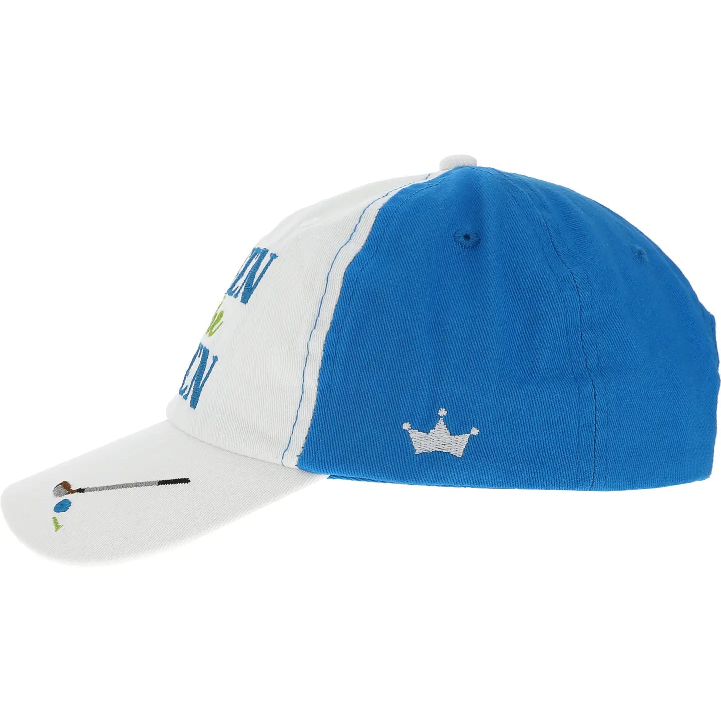 Queen of the Green - Dark Teal & White Adjustable Hat