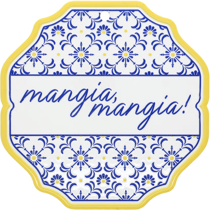 Mangia, Mangia! - 8.25" Ceramic Trivet