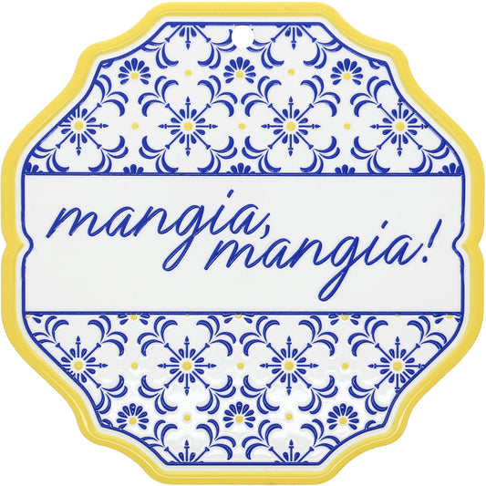 Mangia, Mangia! - 8.25" Ceramic Trivet