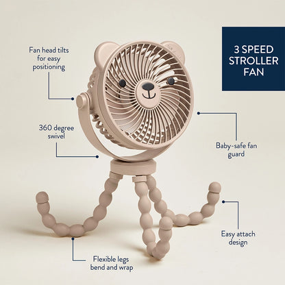 Itzy Ritzy Breeze 3-Speed Stroller Fan™ - NY Gift Boutique