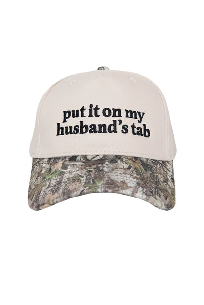 Put It On My Husband's Tab Two-Toned Vintage Hat - NY Gift Boutique