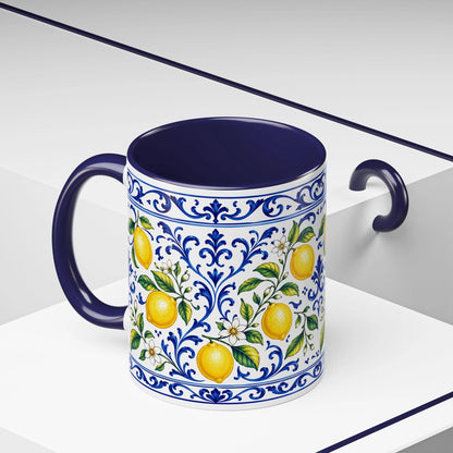 Little Italy Amalfi Blue & Lemon 11oz Mug