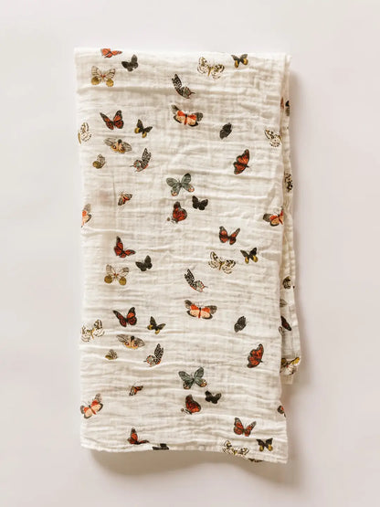 Clementine Kids Butterfly Migration Muslin Swaddle