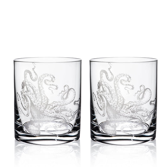 Lucy the Octopus Rocks Glasses, Set of 2