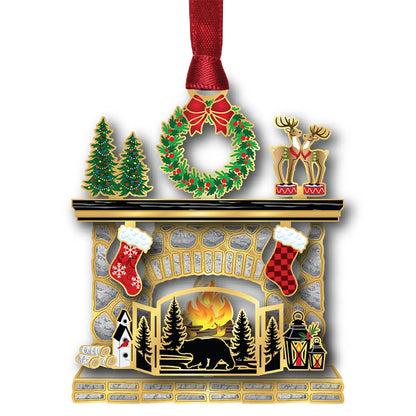 Woodland Fireplace Brass Ornament