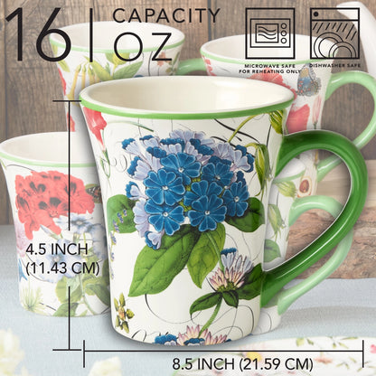 Greenhouse Mugs 16oz Asst Set of 12