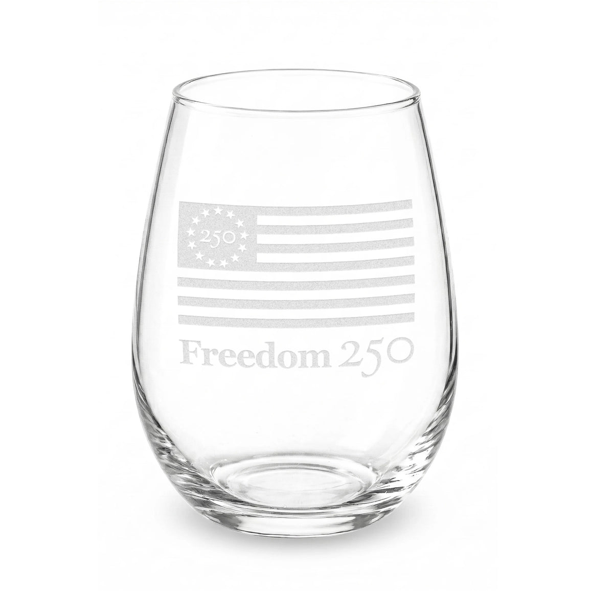 Freedom 250 Stemless Wine Glass - Officially Licensed