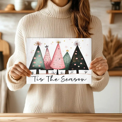 'Tis The Season Tempered Glass Cutting & Serving Board