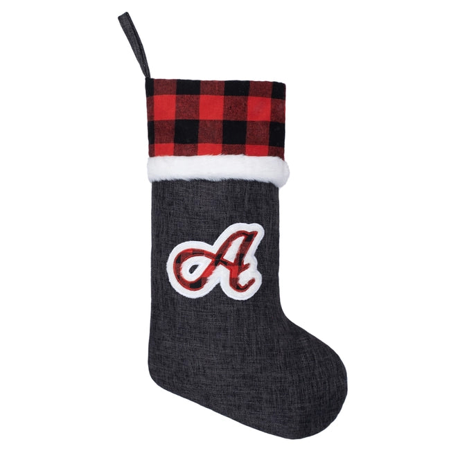 Monogram Burlap Christmas Stocking