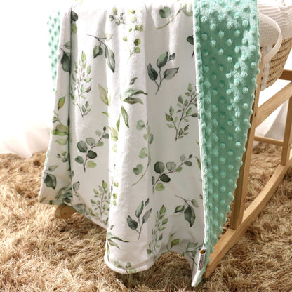 Eucalyptus Greenery - Minky Blanket